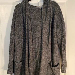 Eddie Bauer hooded lounge cardigan